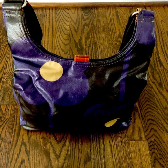 Orla Kiely Bags Orla Kiely Rare Print Coated Canvas Bag In Dark